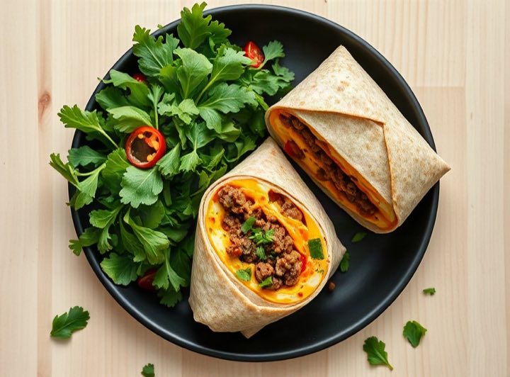 Burrito integral de res